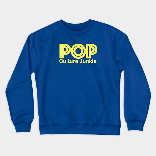 Pop Culture Junkie Logo Crewneck Sweatshirt by Pop Culture Entertainment